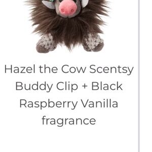 Scentsy Hazel the Cow Buddy Clip - Brown and Pink
